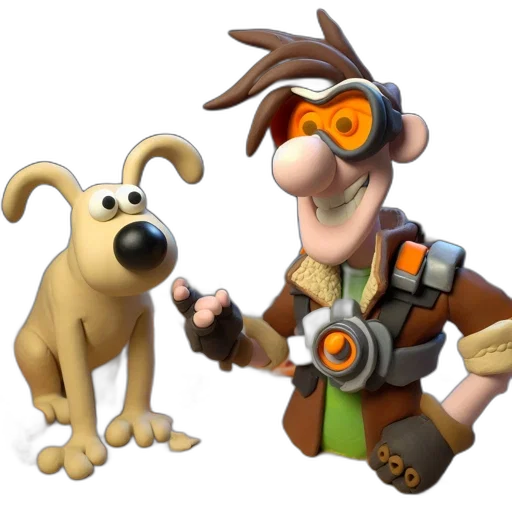staff, animal, concept art, 3d render transparent PNG cut-out