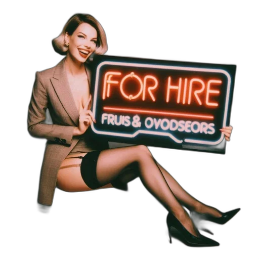 staff, furniture, woman, wearing transparent PNG cut-out