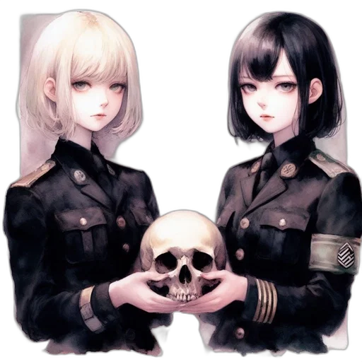 jacket, mask, face, staff transparent PNG cut-out