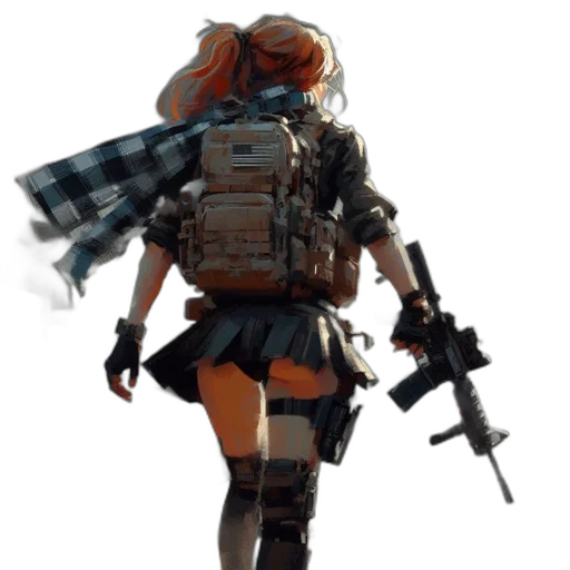 weapon, jacket, robot, dress transparent PNG cut-out