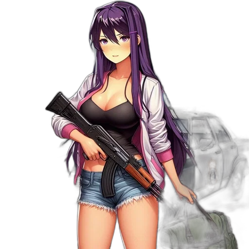 weapon, jacket, animal, staff transparent PNG cut-out