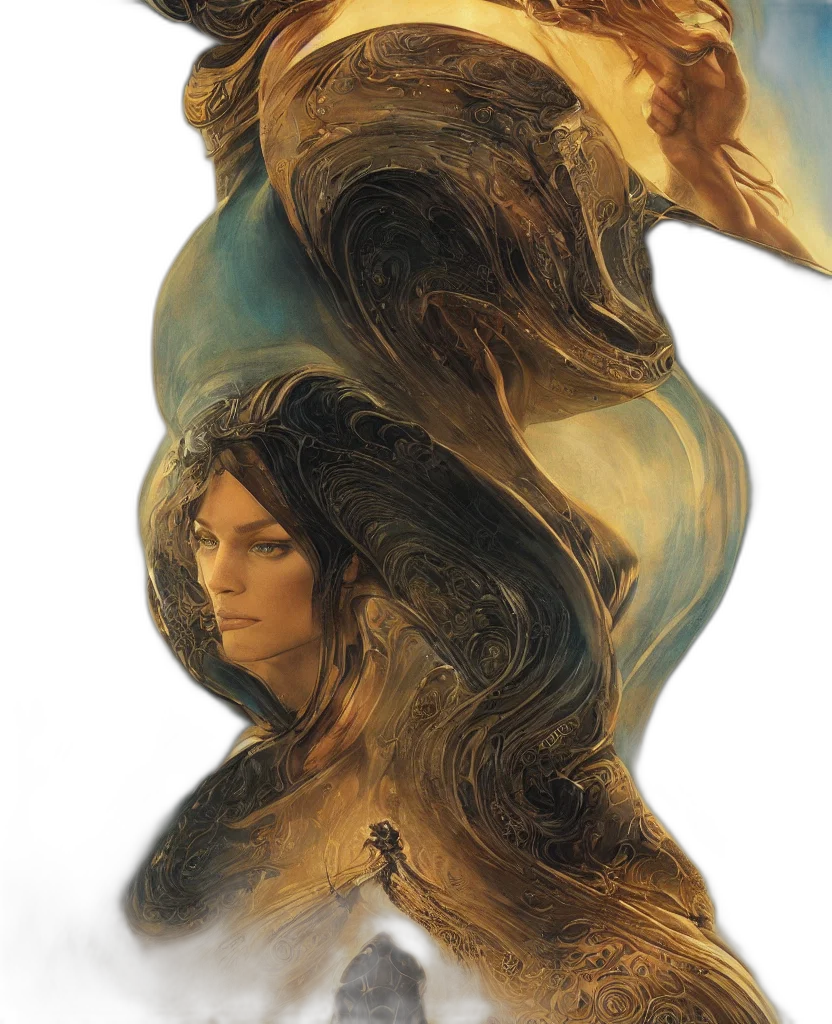 hair, dress, mask, face transparent PNG cut-out