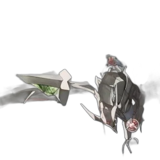 weapon, robot, sword, creature transparent PNG cut-out