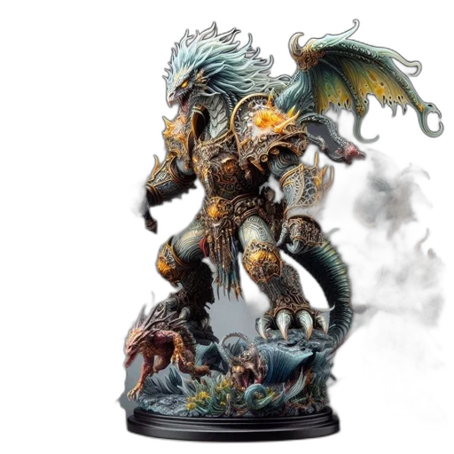 dragon, fantasy art, concept art, photorealistic transparent PNG cut-out
