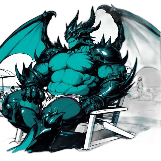 dragon, creature, concept art, fantasy art transparent PNG cut-out