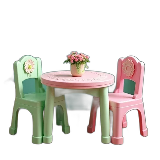 furniture, 3d render, photorealistic, pastel transparent PNG cut-out