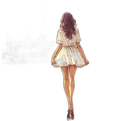 dress, concept art, pixel art, watercolor transparent PNG cut-out
