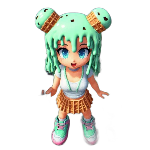 staff, creature, 3d render, concept art transparent PNG cut-out