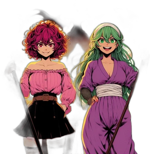 dress, staff, concept art, anime transparent PNG cut-out