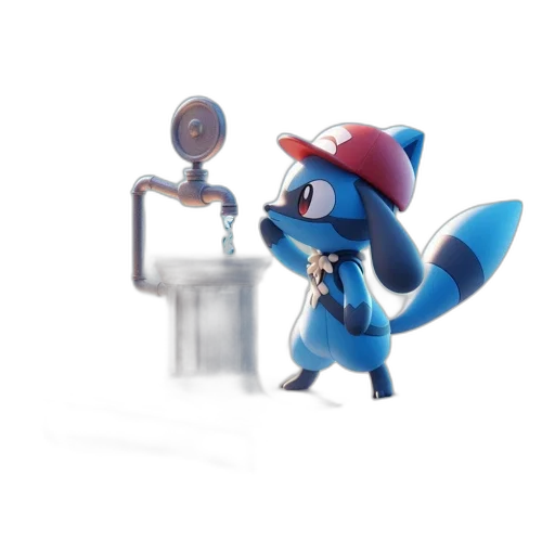 staff, creature, animal, hat transparent PNG cut-out