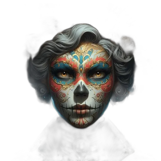 mask, face, crown, jewelry transparent PNG cut-out
