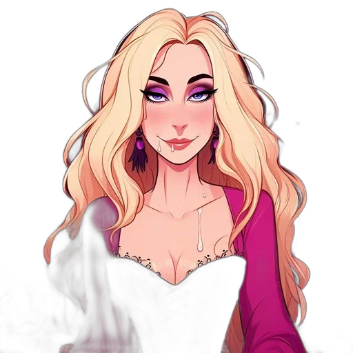 dress, fantasy art, pixel art, cartoon transparent PNG cut-out