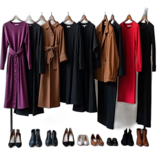 dress, dark, earth tones, monochrome transparent PNG cut-out