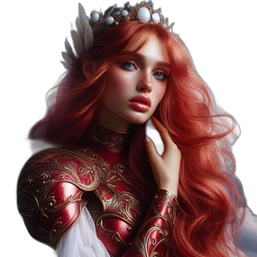 crown, jewelry, face, fantasy art transparent PNG cut-out