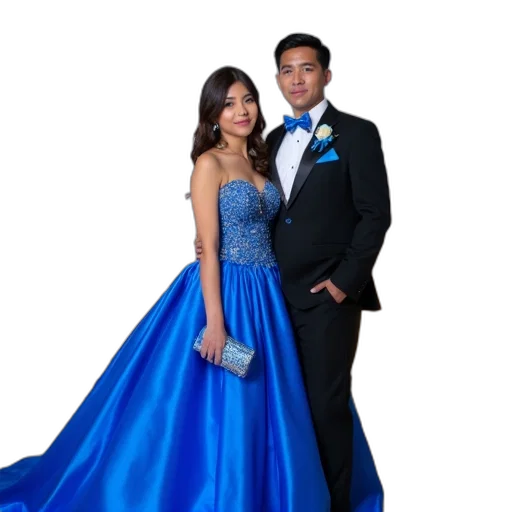 dress, crown, blue, young transparent PNG cut-out