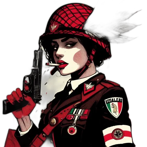 weapon, staff, hat, comic book art transparent PNG cut-out