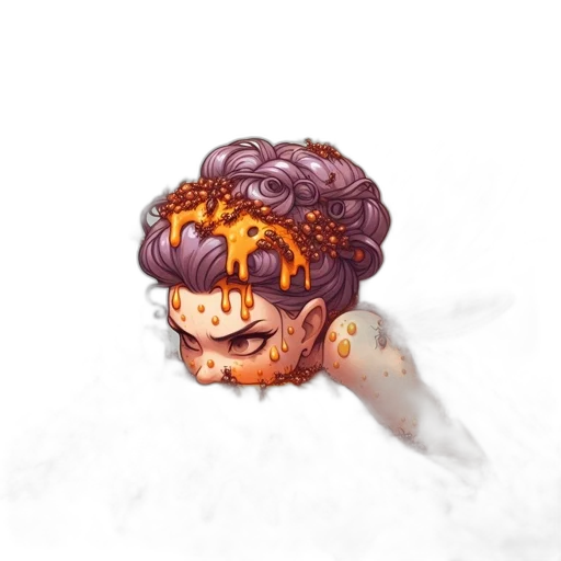 crown, face, creature, hair transparent PNG cut-out