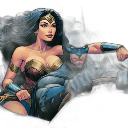 comic book art, concept art, fantasy art, wonder transparent PNG cut-out