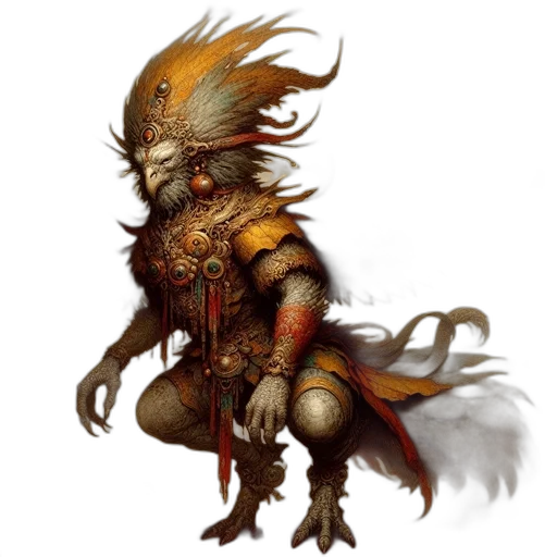 dragon, creature, staff, fantasy art transparent PNG cut-out