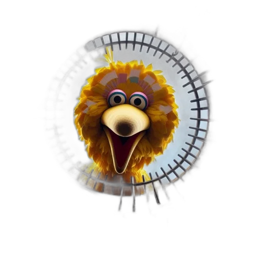 hair, animal, crown, staff transparent PNG cut-out