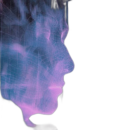 mask, face, robot, hair transparent PNG cut-out