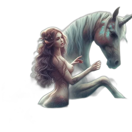 creature, fantasy art, concept art, watercolor transparent PNG cut-out