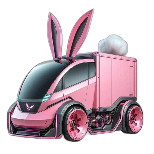 car, robot, concept art, 3d render transparent PNG cut-out