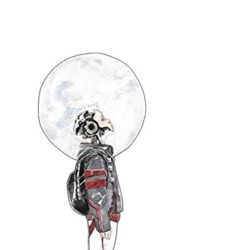 jacket, umbrella, staff, mask transparent PNG cut-out