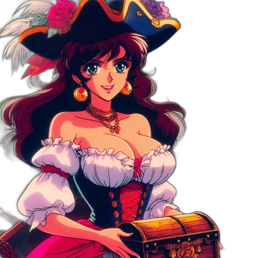 hat, dress, crown, fantasy art transparent PNG cut-out