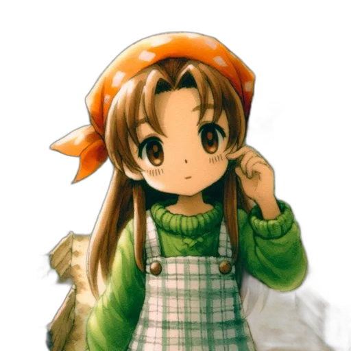 staff, hat, animal, dress transparent PNG cut-out
