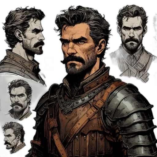 concept art, comic book art, fantasy art, photorealistic transparent PNG cut-out