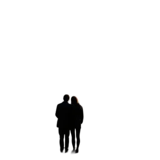 jacket, staff, umbrella, robot transparent PNG cut-out