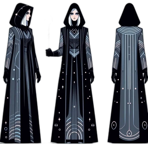 dress, concept art, fantasy art, comic book art transparent PNG cut-out