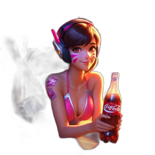 bottle, robot, concept art, cyberpunk transparent PNG cut-out