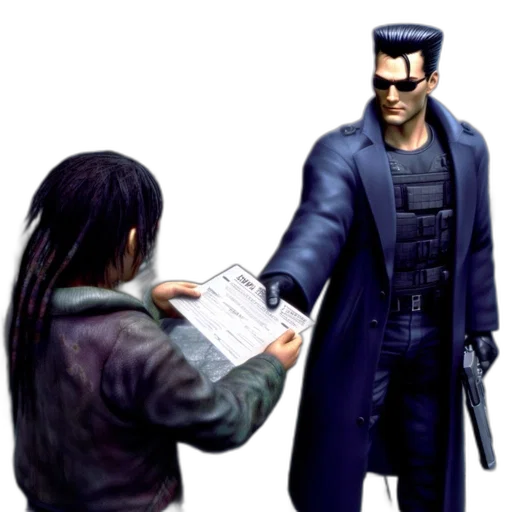 jacket, weapon, staff, concept art transparent PNG cut-out