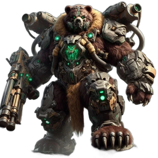 weapon, robot, staff, creature transparent PNG cut-out