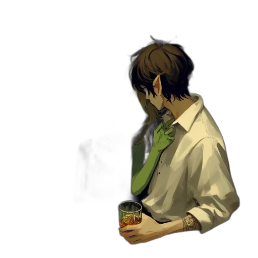 mask, staff, bottle, jacket transparent PNG cut-out
