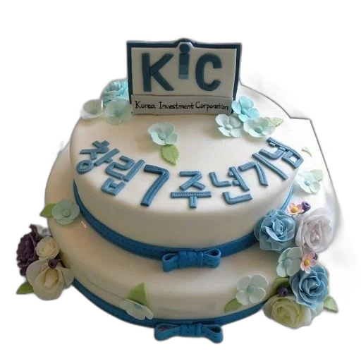 3d render, two-tiered, cake, blue transparent PNG cut-out