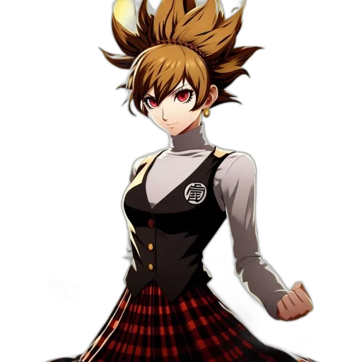dress, staff, hair, jacket transparent PNG cut-out