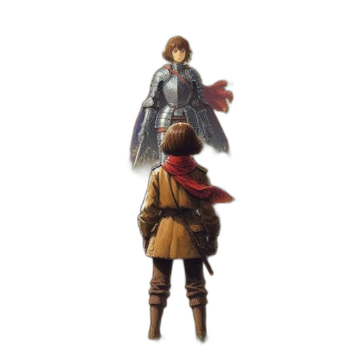 sword, jacket, weapon, staff transparent PNG cut-out
