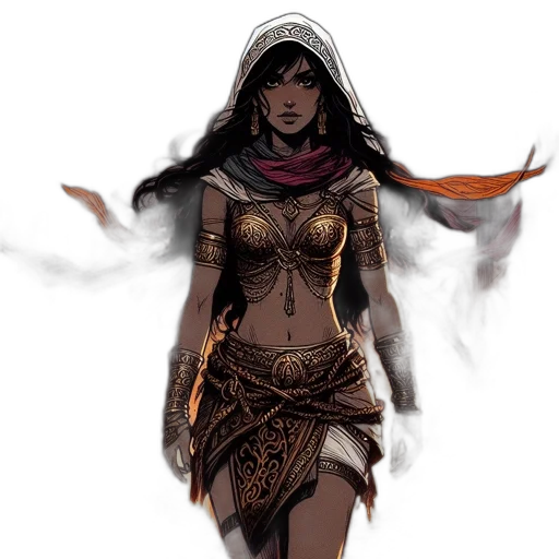 fantasy art, concept art, comic book art, pixel art transparent PNG cut-out
