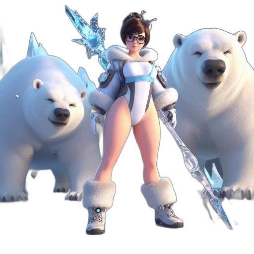 staff, concept art, 3d render, fantasy art transparent PNG cut-out