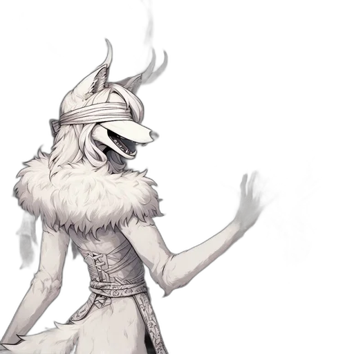 staff, mask, creature, hat transparent PNG cut-out