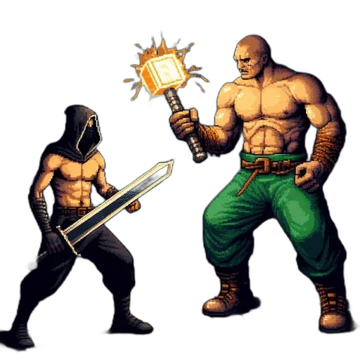 weapon, concept art, pixel art, comic book art transparent PNG cut-out