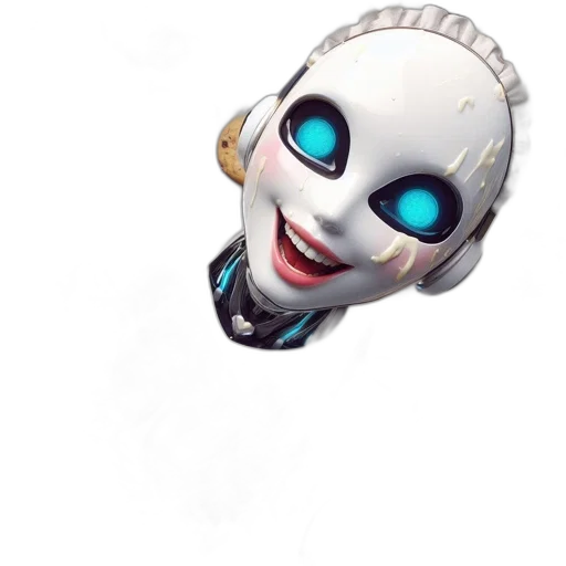 robot, mask, face, creature transparent PNG cut-out
