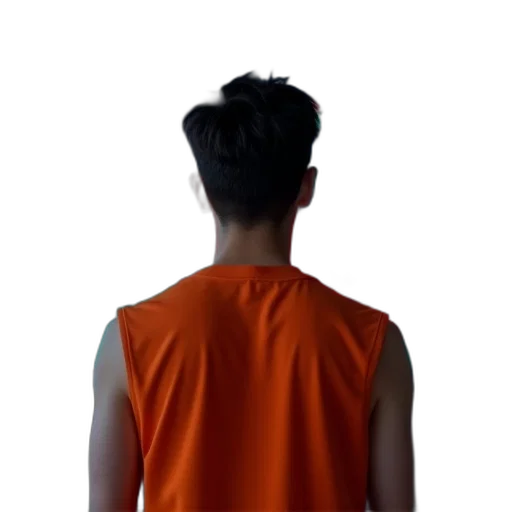 jacket, hair, staff, face transparent PNG cut-out