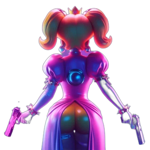 robot, dress, weapon, staff transparent PNG cut-out