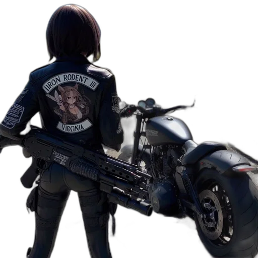 jacket, weapon, robot, concept art transparent PNG cut-out