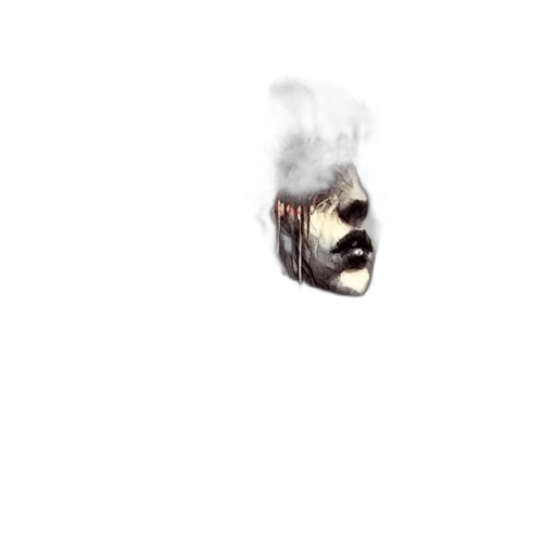 mask, face, hair, creature transparent PNG cut-out