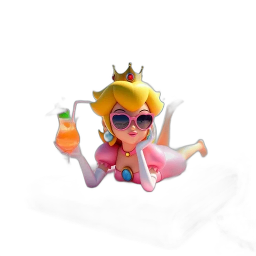 crown, weapon, staff, 3d render transparent PNG cut-out